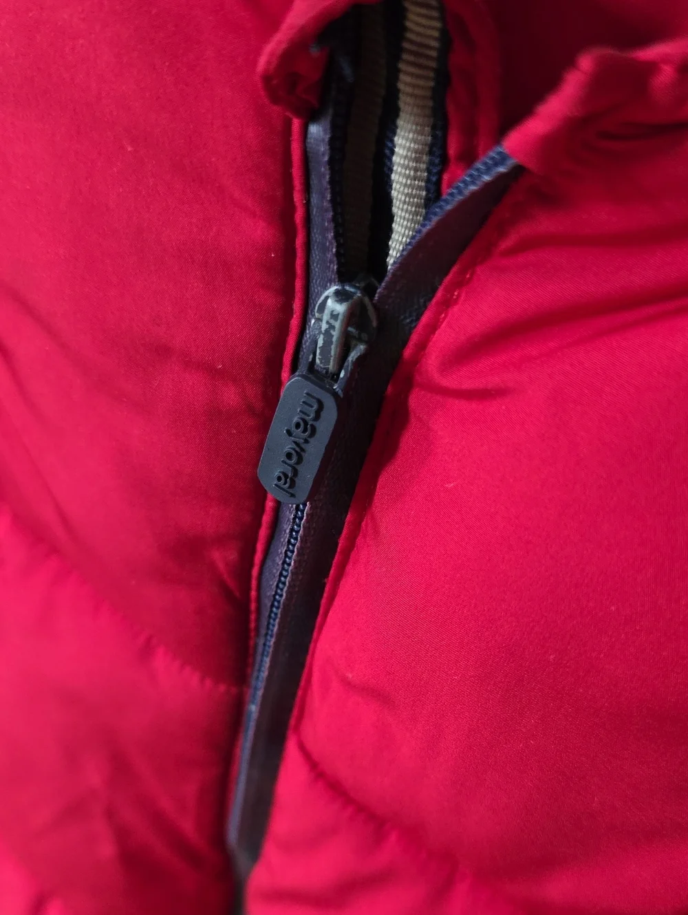 Mayoral Red Quilted Puffer Coat with Hood, 8Y